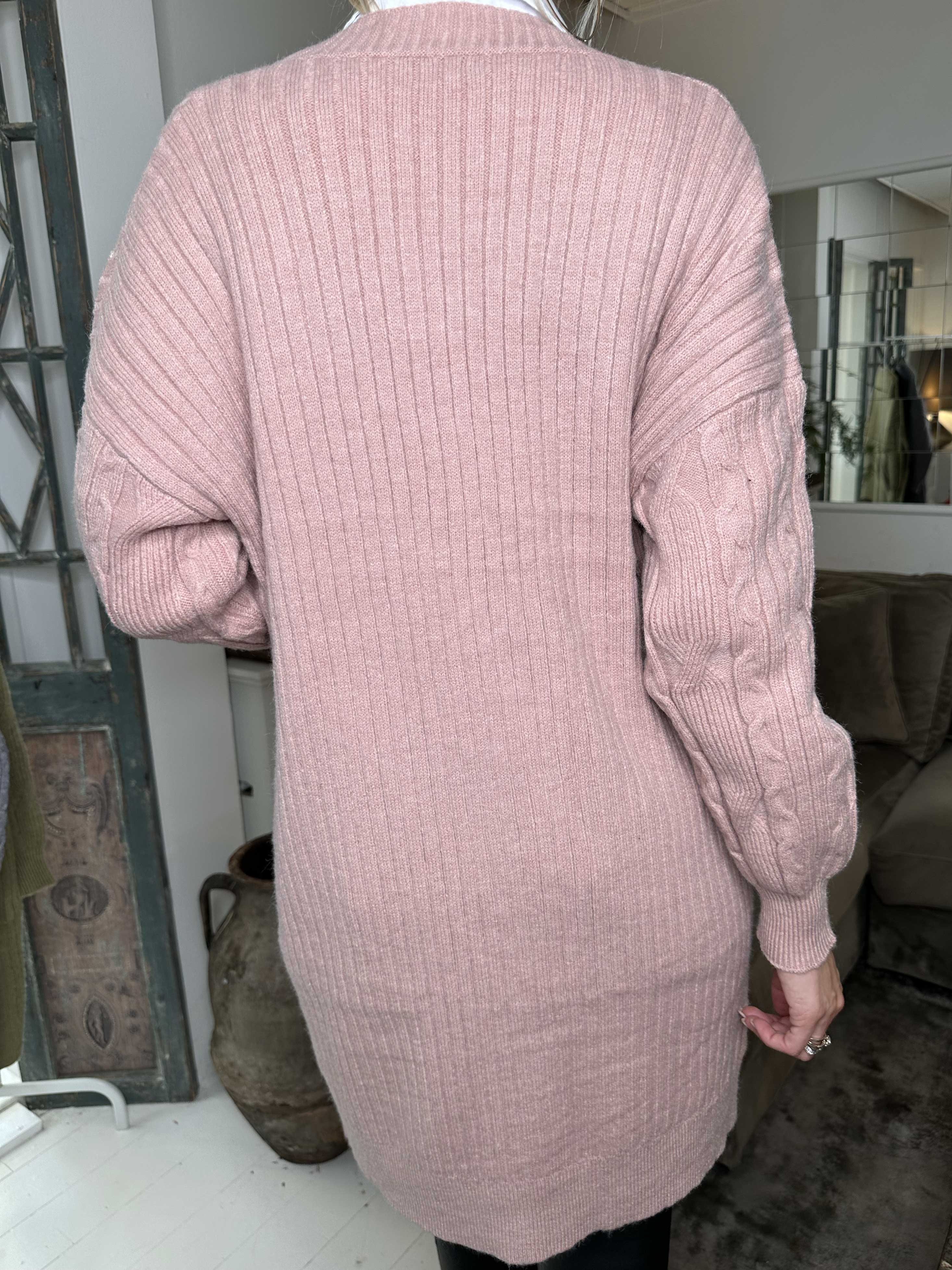 Valeria - Skön och tjock stickad kofta med fickor